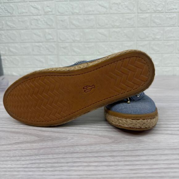 Cole Haan Cloudfeel Stitchlite Espadrille Shoes WMNS 5 Blue Lace Up Jute Wrapped - Picture 8 of 9